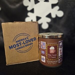 Bath & Body Works Hot Cocoa & Cream Single Wick Candle